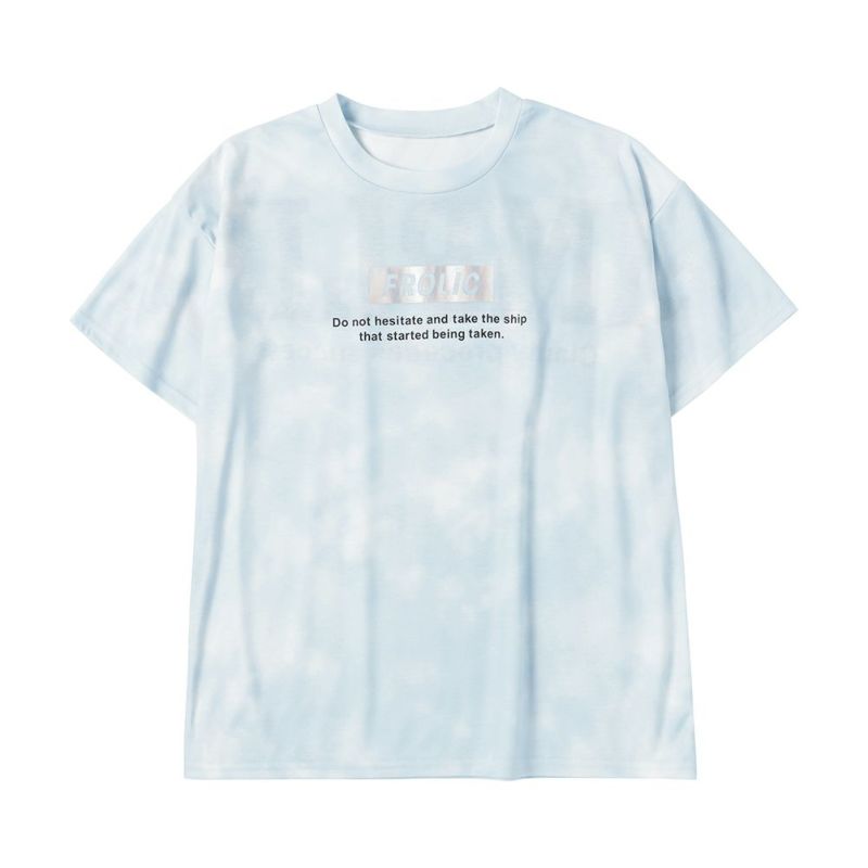 Simplify バックプリント ロンT - Tシャツ