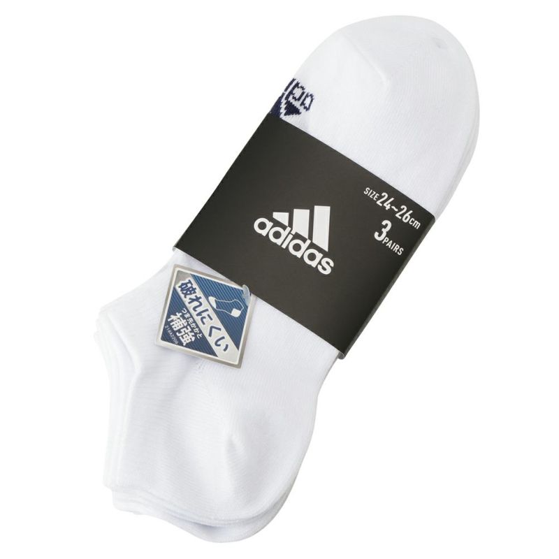 Adidas アンクルソックス ワンポイント 3足組 メンズ
