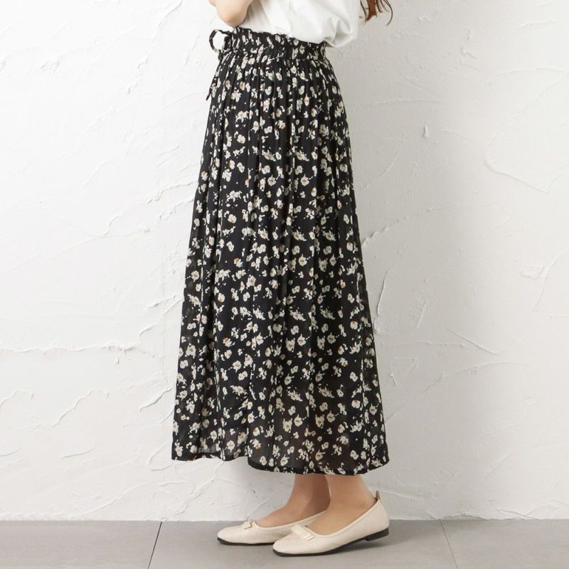 【オンラインストア限定】綿ボイル総柄スカート レディース商品画像-7