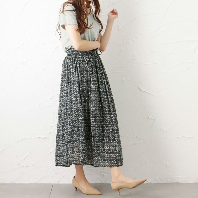 [期間限定価格]【オンラインストア限定】綿ボイル総柄スカート レディース商品画像-11