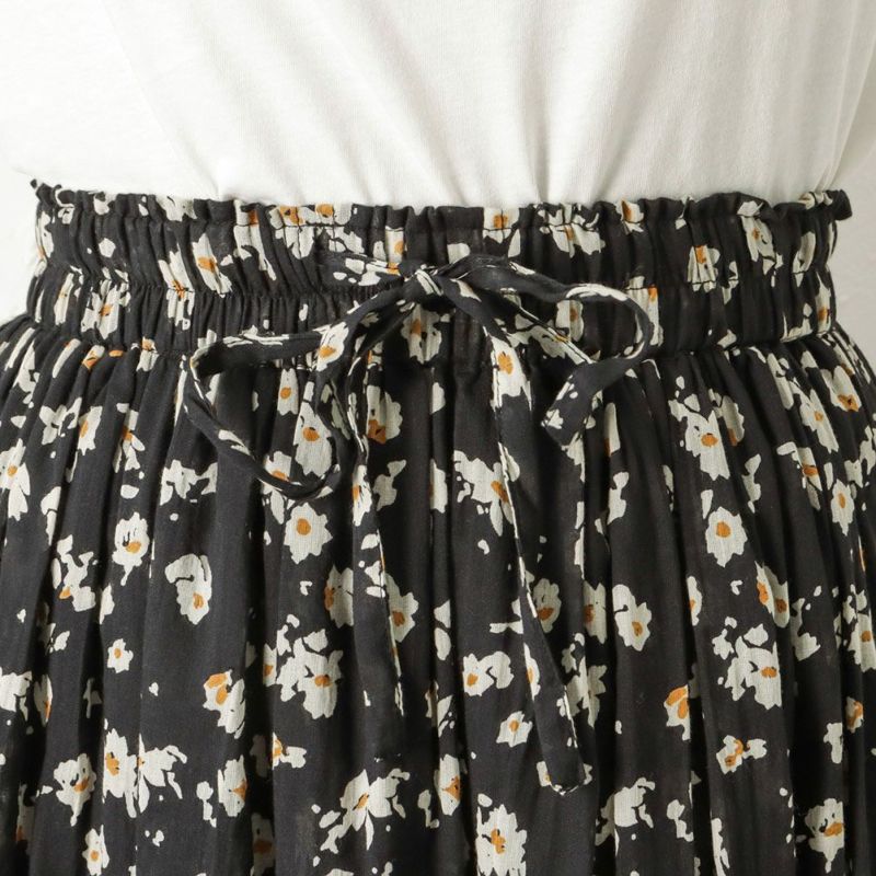 【オンラインストア限定】綿ボイル総柄スカート レディース商品画像-13