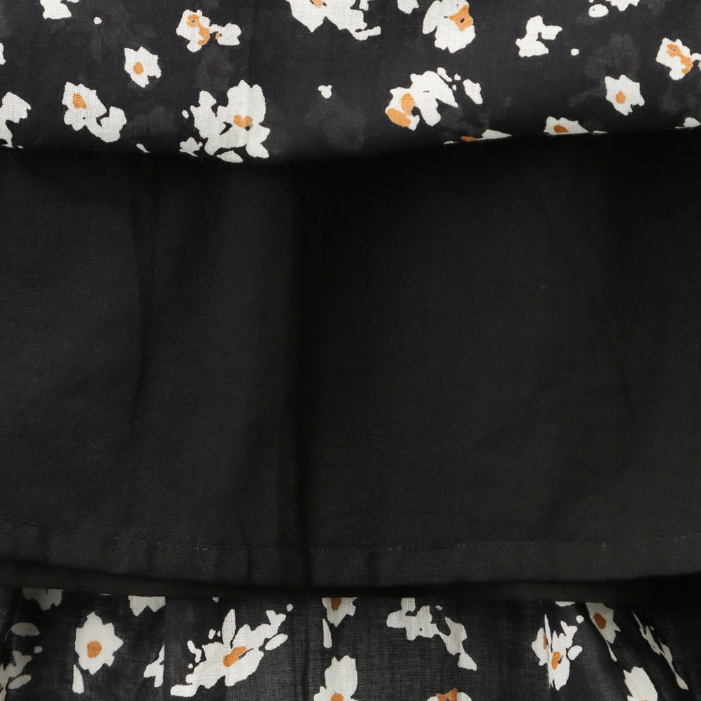 綿ボイル総柄スカート レディース