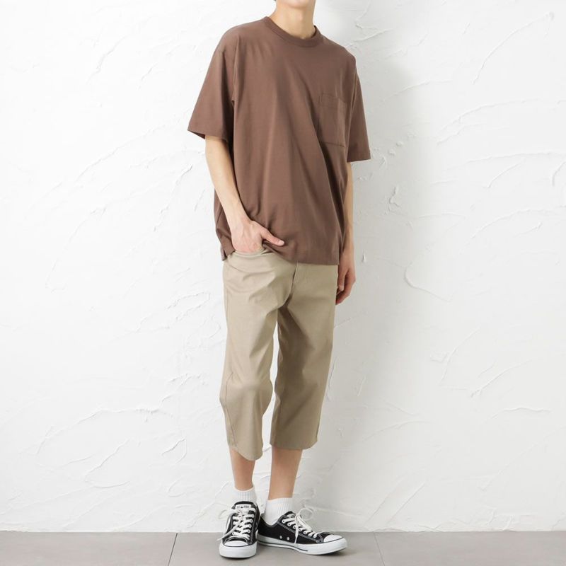 NAVY COOL 裏メッシュドビー5ポケットクロップドパンツ メンズ NAVY COOL 裏メッシュドビー5ポケットクロップドパンツ メンズ