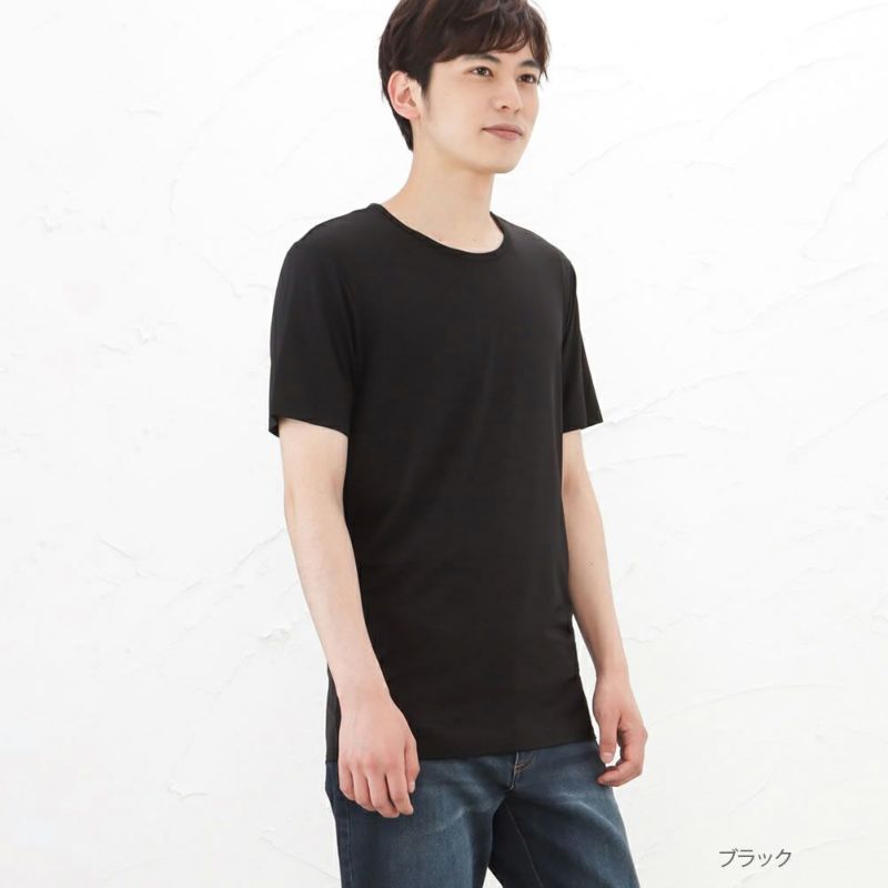 SARARI COOL クルーネックTシャツ メンズ メール便 対応商品商品画像-2