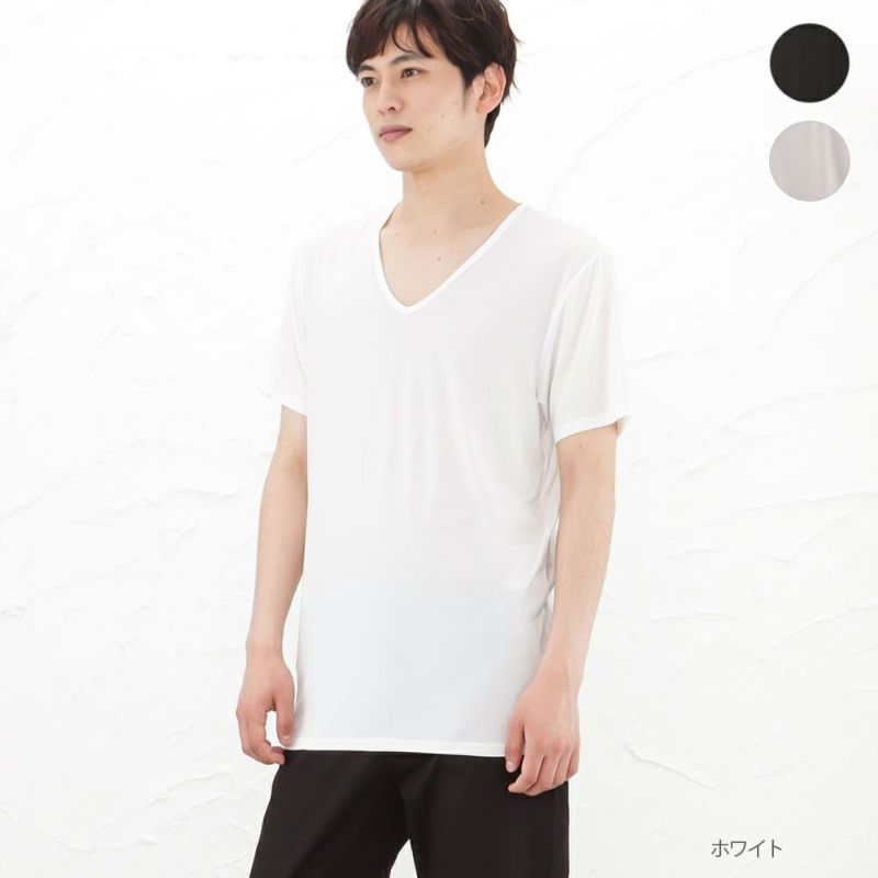 SARARI COOL VネックTシャツ メンズ