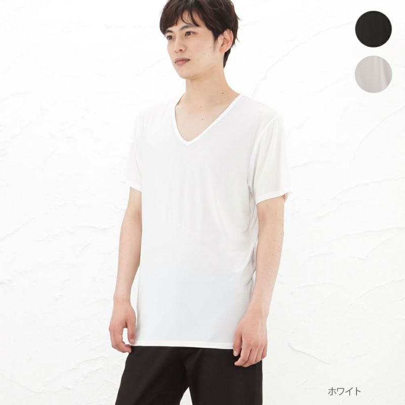 SARARI COOL VネックTシャツ メンズ メール便 対応商品商品画像-1