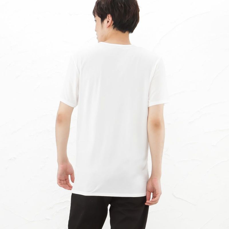 SARARI COOL VネックTシャツ メンズ メール便 対応商品商品画像-8