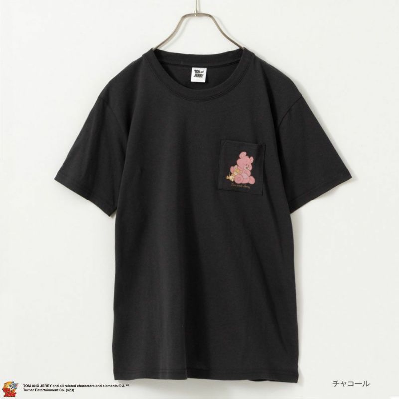 大きいサイズ Tom And Jerry ポケット付きボックスtシャツ レディース