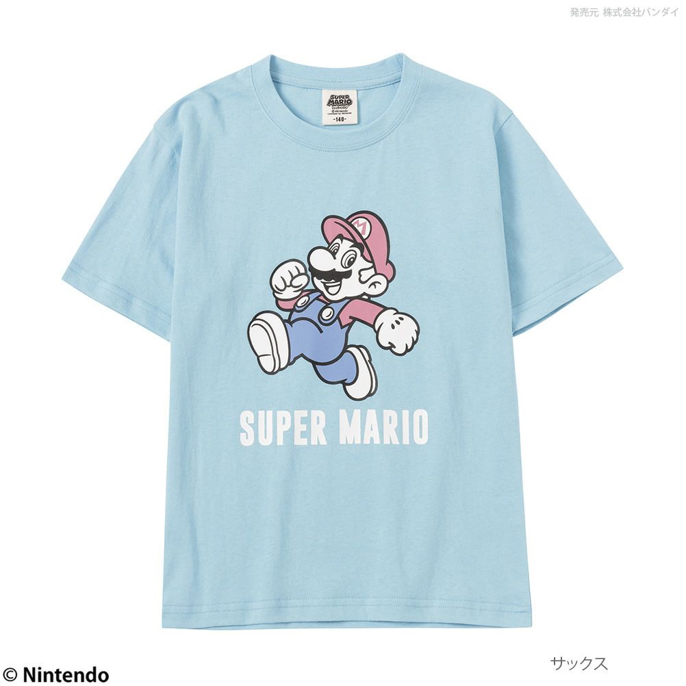 スーパーマリオ マリオジャンププリントtシャツ キッズ