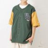VISION STREET WEAR ワッペンベースボールシャツ メンズ