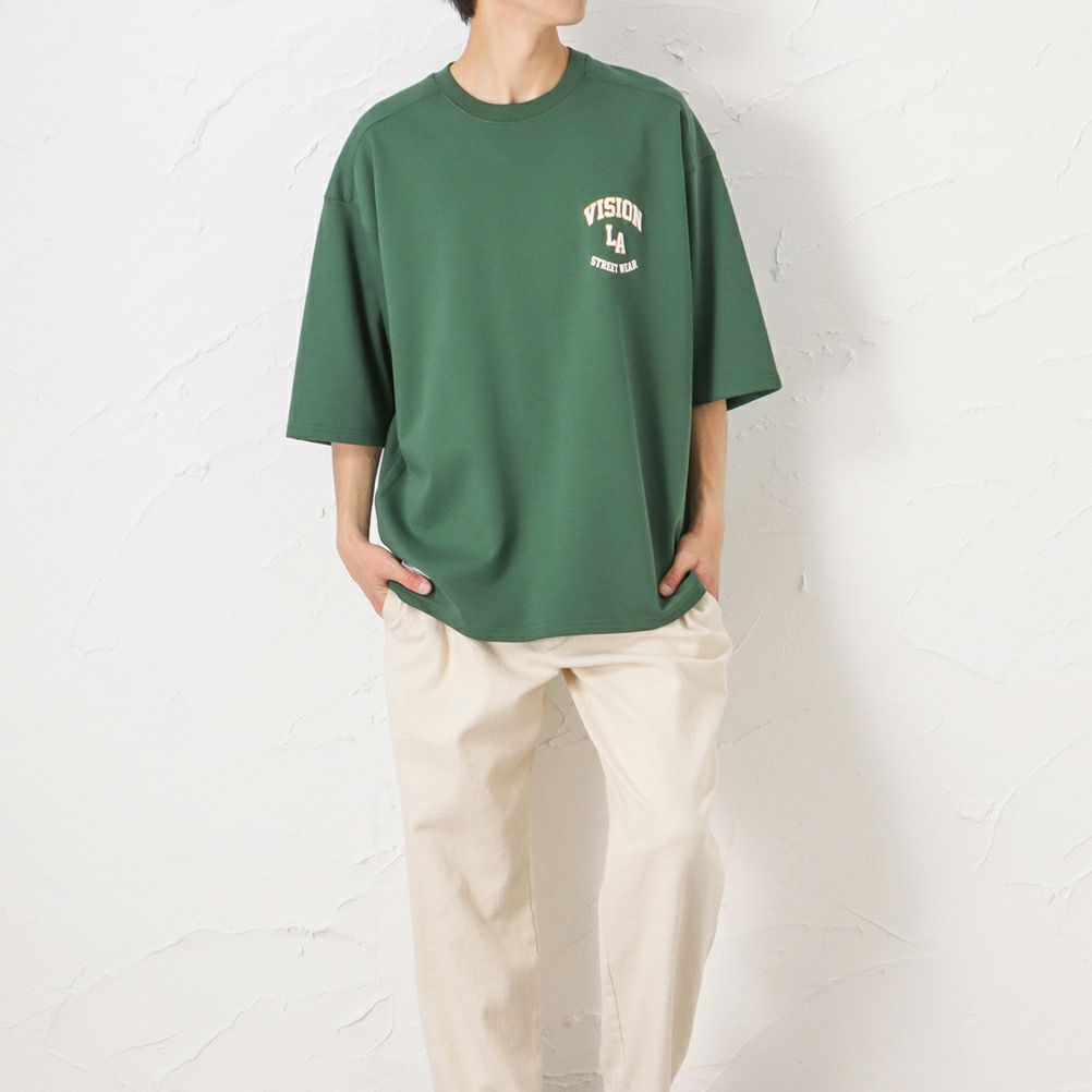 Vision Street Wear ベースボールロゴ裏毛tシャツ メンズ