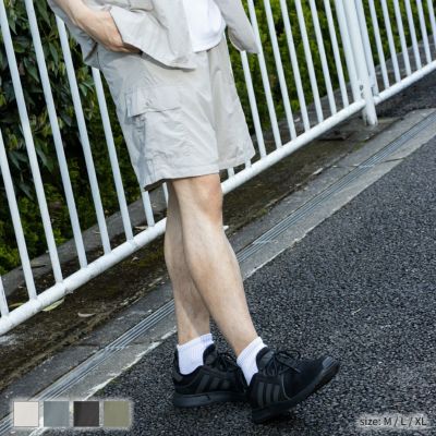 Navy イージーショートパンツ メンズ