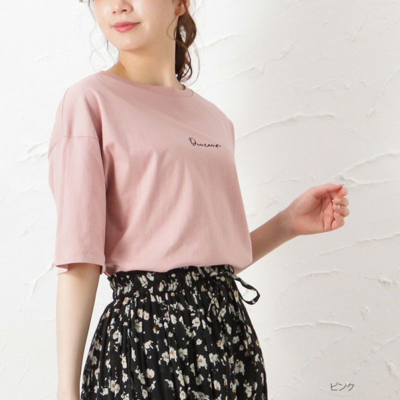 T Graphics フロント刺繍tシャツ レディース