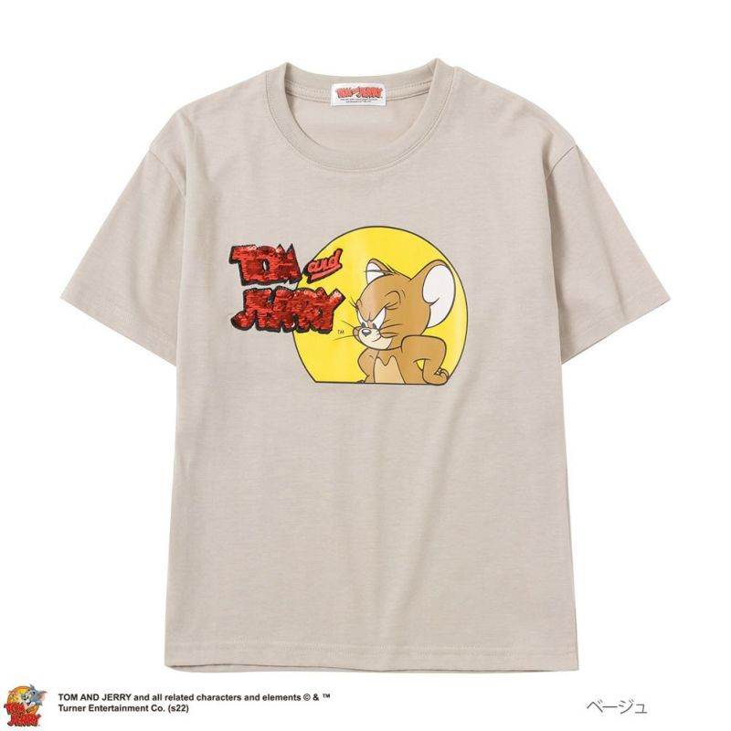 Tom and Jerry プリント付きTシャツ キッズ ネコポス 対応商品商品画像-2