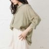 NAVY エアフリールーズシャツ レディース