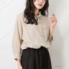 NAVY エアフリールーズシャツ レディース