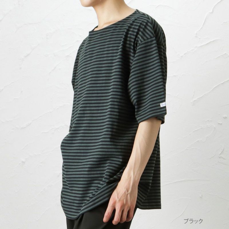 Goodwear バスクボーダービッグ半袖Tシャツ メンズ