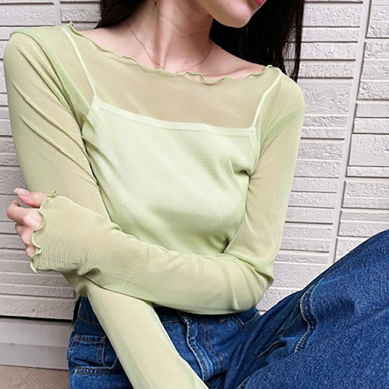 【オンラインストア限定】シアーメロープルオーバー レディース メール便 対応商品商品画像-4