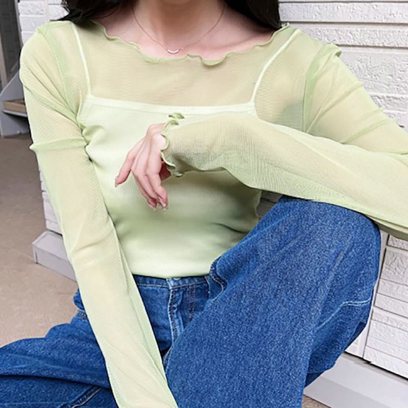 【オンラインストア限定】シアーメロープルオーバー レディース メール便 対応商品商品画像-5