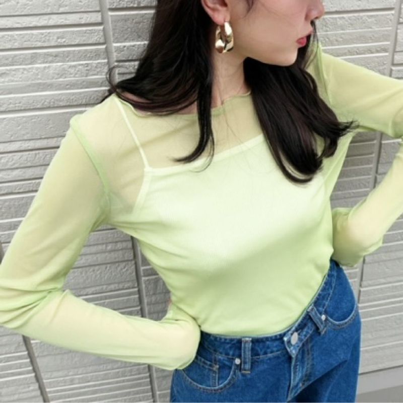 【オンラインストア限定】シアーメロープルオーバー レディース メール便 対応商品商品画像-6