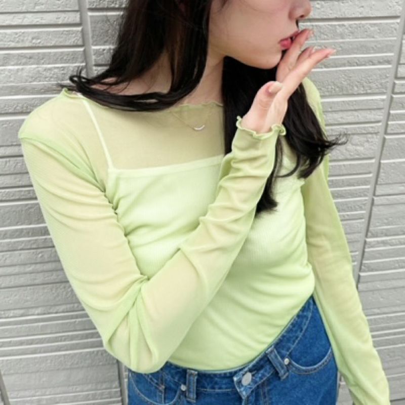 【オンラインストア限定】シアーメロープルオーバー レディース メール便 対応商品商品画像-7