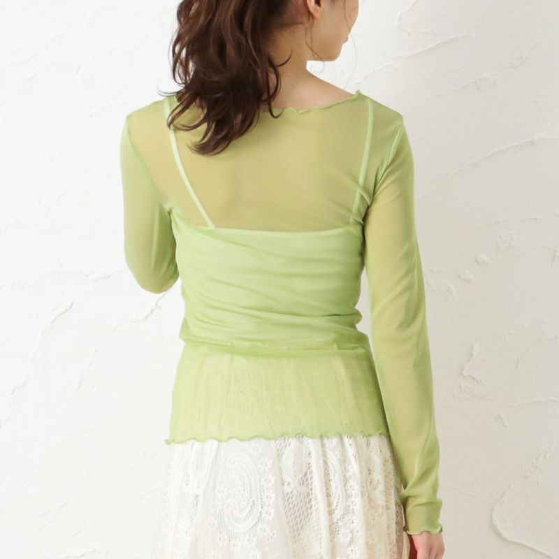 【オンラインストア限定】シアーメロープルオーバー レディース メール便 対応商品商品画像-12