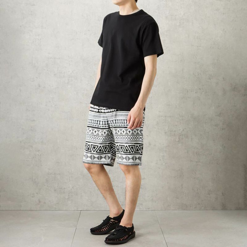 Ocean Pacific 民族柄ウォークショートパンツ メンズ 『フォーエバー21』ショート パンツイエロー 大きい ニット