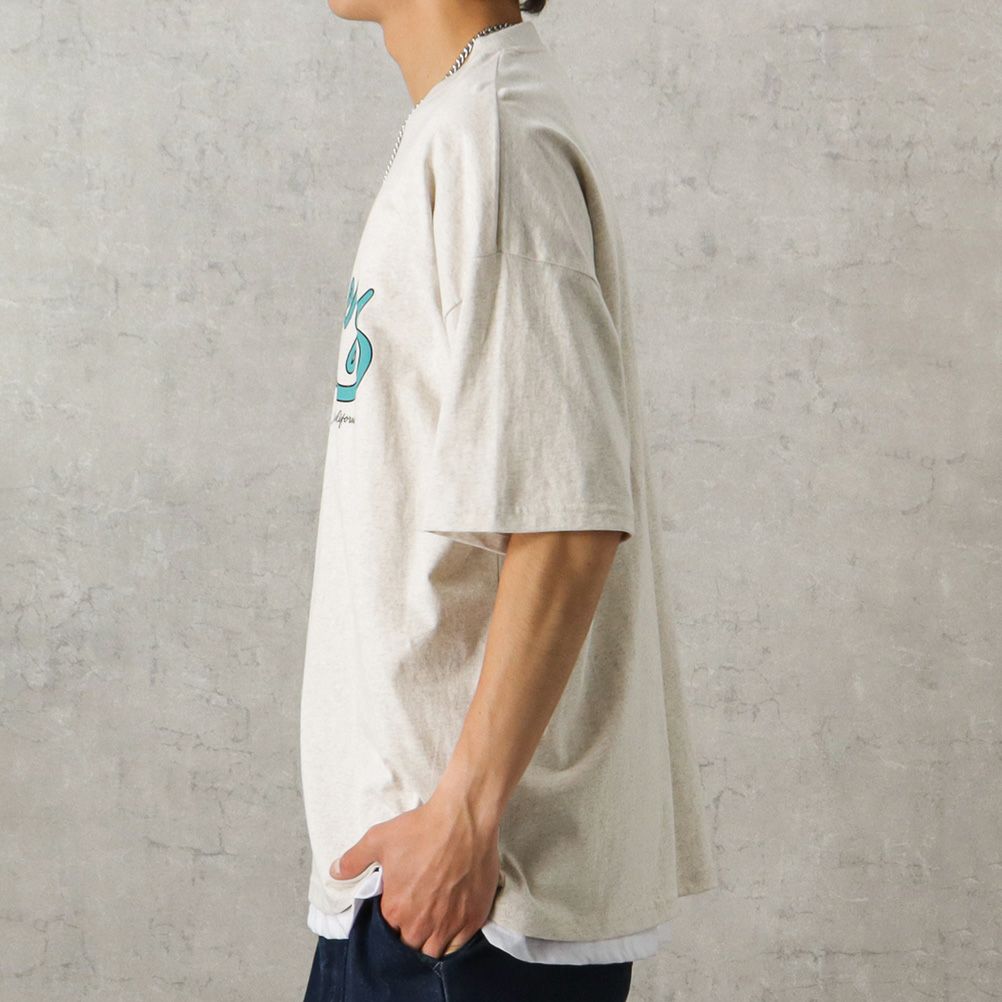 カレッジプリントTシャツアンサンブル アクセサリー付き メンズ ネコポス 対応商品