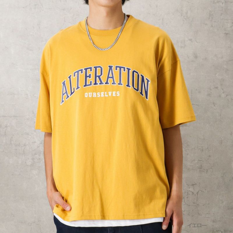 【オンラインストア限定】カレッジプリントTシャツアンサンブル アクセサリー付き メンズ メール便 対応商品商品画像-2