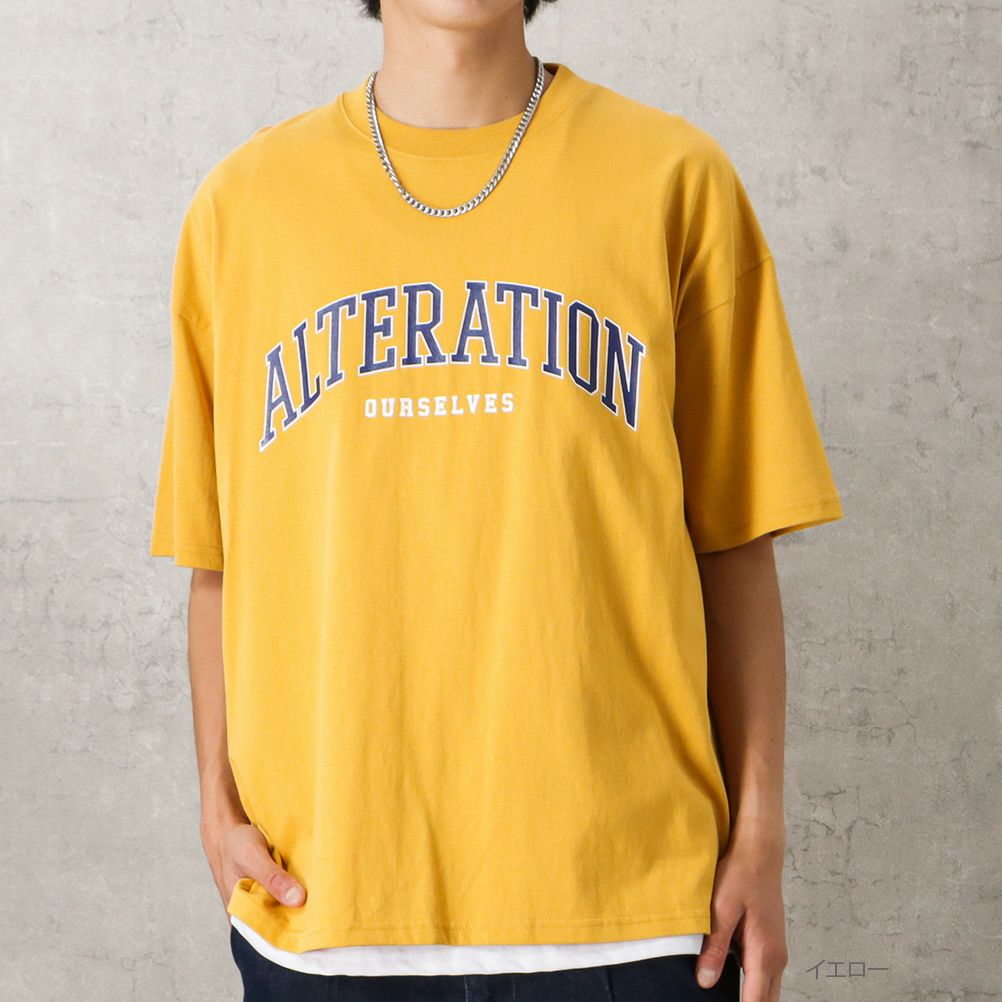 【オンラインストア限定】カレッジプリントTシャツアンサンブル アクセサリー付き メンズ メール便 対応商品商品サムネイル-2