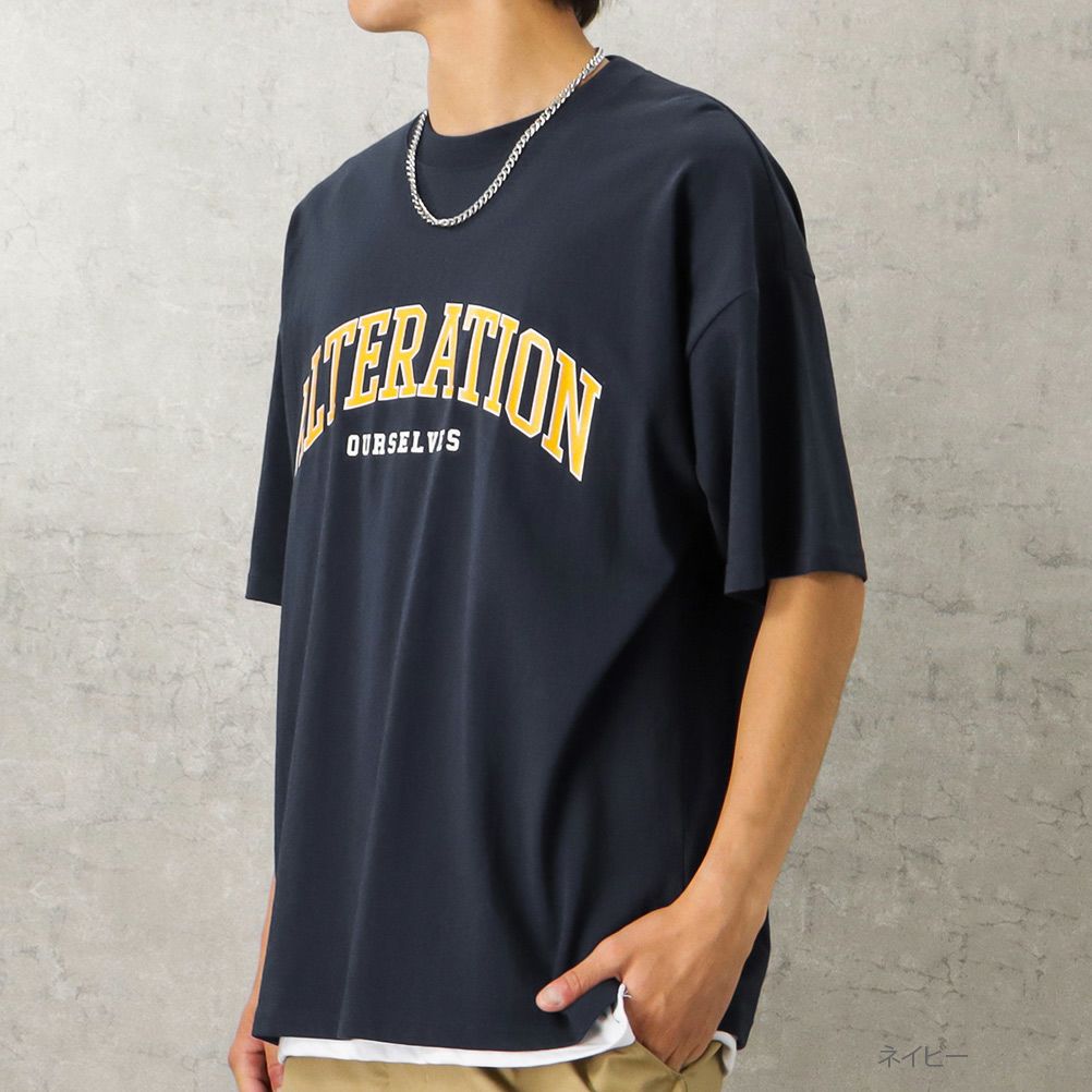 カレッジプリントTシャツアンサンブル アクセサリー付き メンズ ネコポス 対応商品