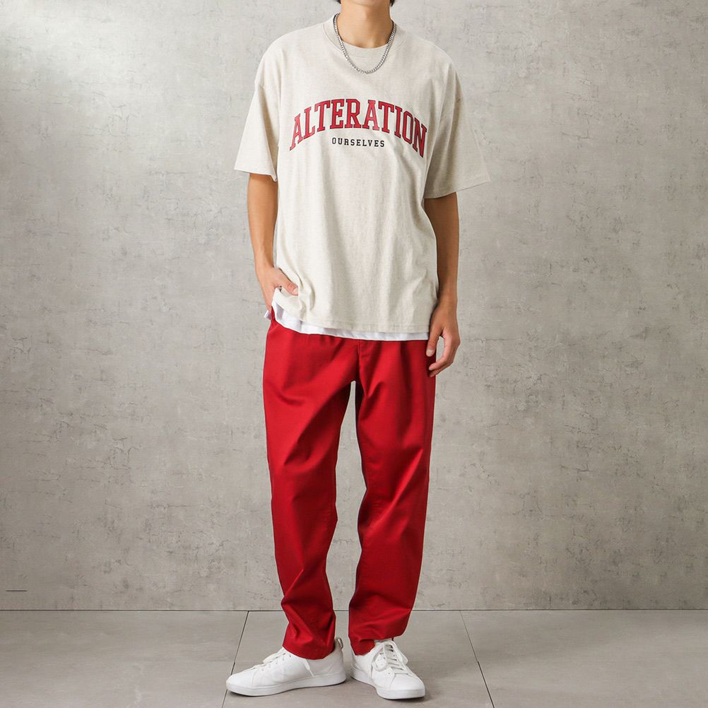 カレッジプリントTシャツアンサンブル アクセサリー付き メンズ ネコポス 対応商品