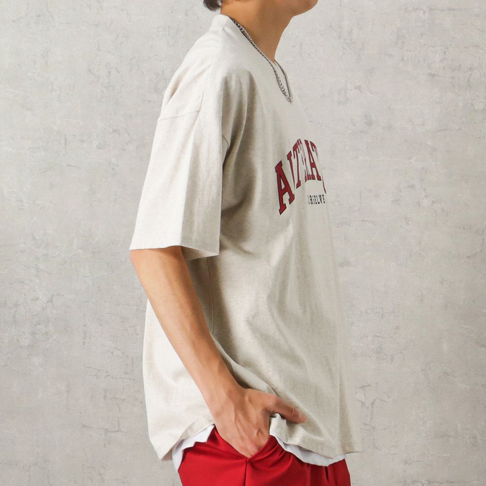 カレッジプリントTシャツアンサンブル アクセサリー付き メンズ ネコポス 対応商品