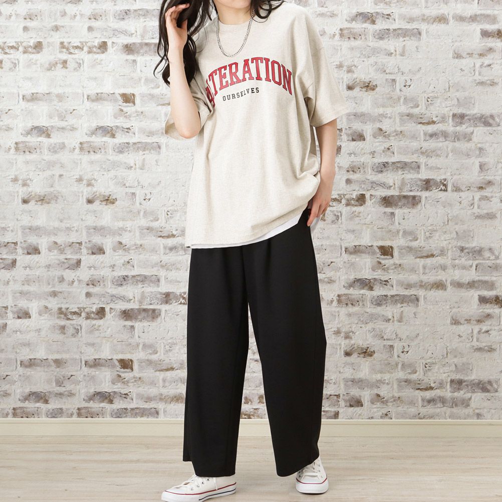 カレッジプリントTシャツアンサンブル アクセサリー付き メンズ ネコポス 対応商品
