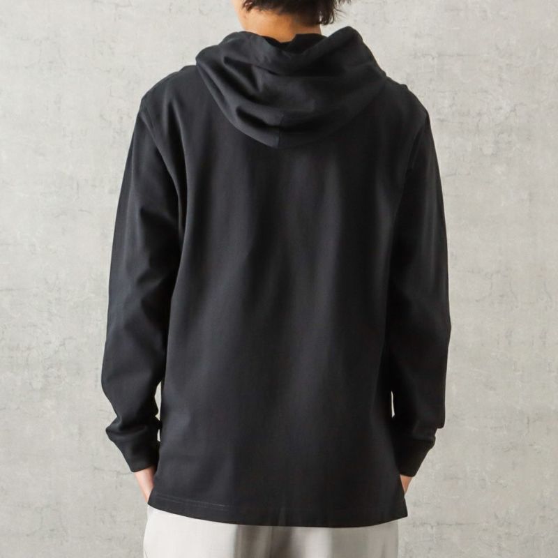 Champion ロゴ刺繍フード付きロングスリーブＴシャツ メンズ商品画像-5