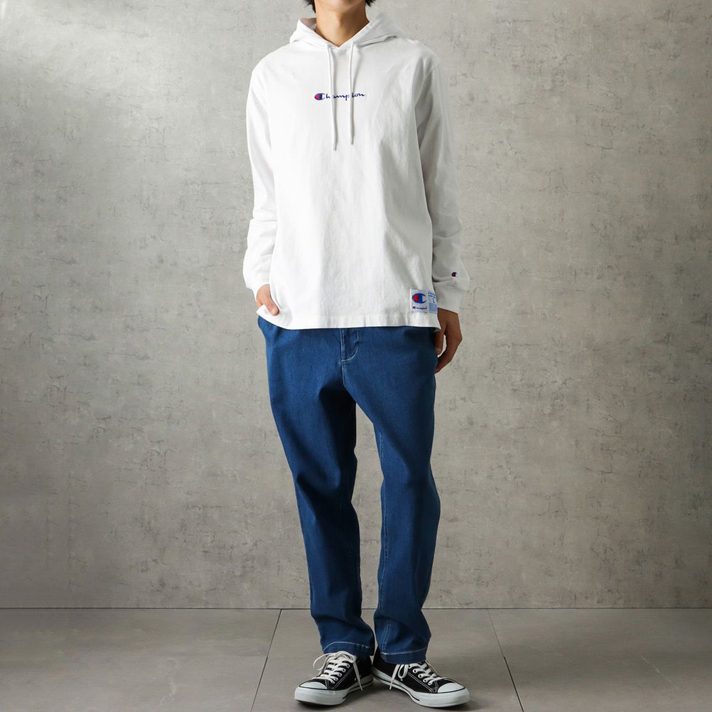 Champion ロゴ刺繍フード付きロングスリーブＴシャツ メンズ商品サムネイル-6