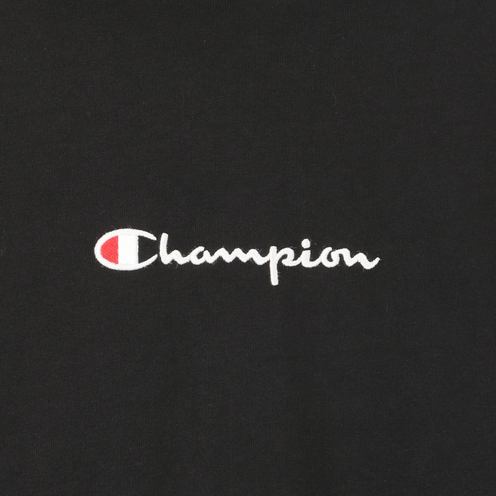 Champion ロゴ刺繍フード付きロングスリーブＴシャツ メンズ