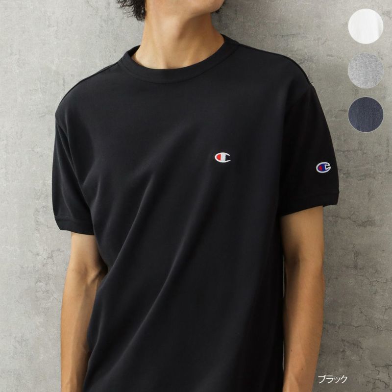 Champion ワンポイントcロゴtシャツ メンズ