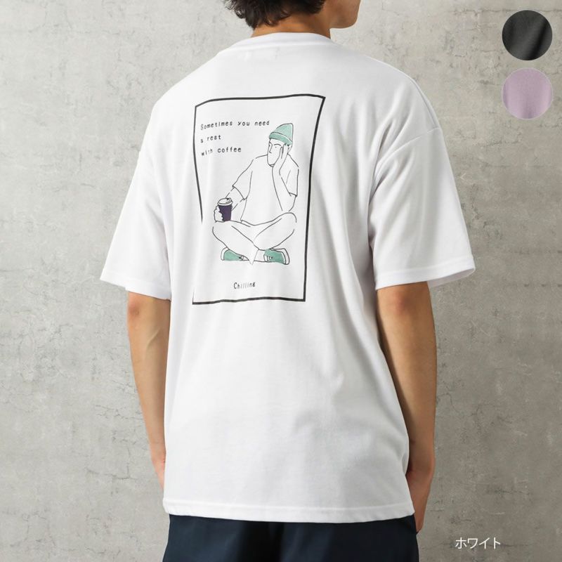 イラストプリントtシャツ メンズ