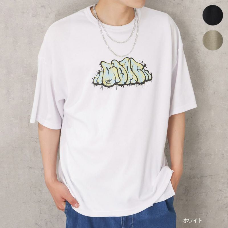 【オンラインストア限定】ポンチ素材 プリントTシャツアンサンブル アクセサリー付き メンズ メール便 対応商品商品画像-1