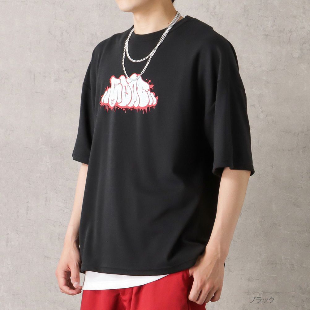 ポンチ素材 プリントTシャツアンサンブル アクセサリー付き メンズ ネコポス 対応商品