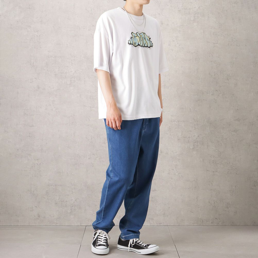 ポンチ素材 プリントTシャツアンサンブル アクセサリー付き メンズ ネコポス 対応商品