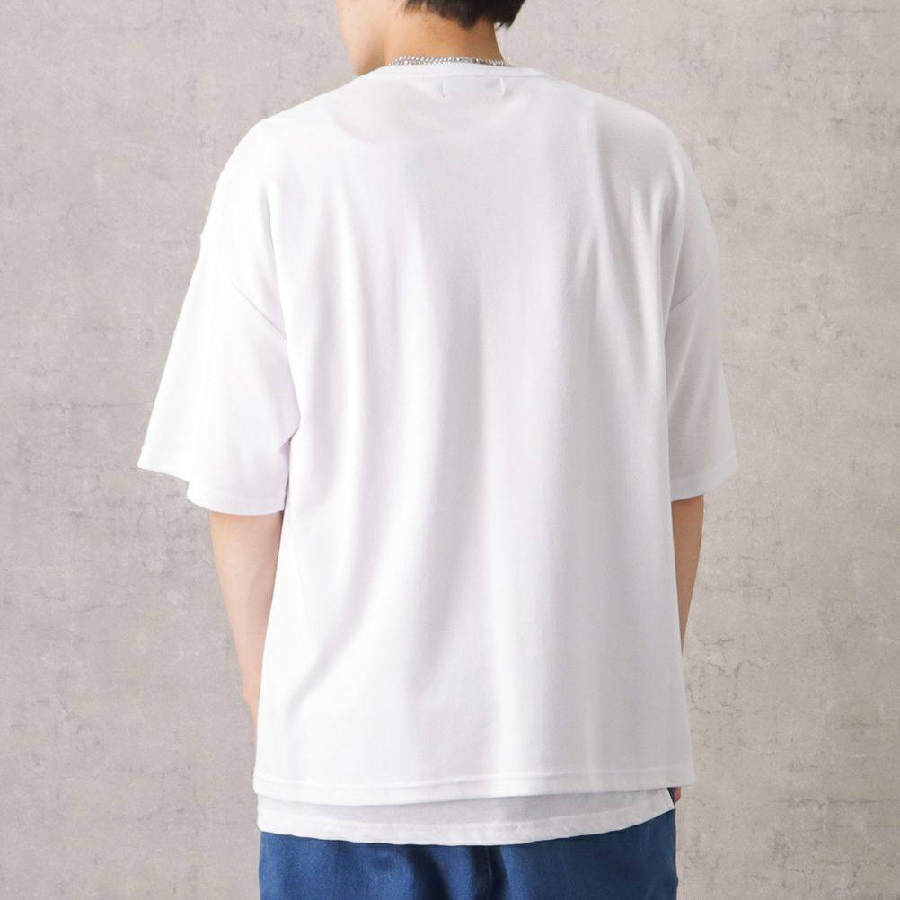 ポンチ素材 プリントTシャツアンサンブル アクセサリー付き メンズ ネコポス 対応商品