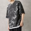 ポンチ素材 総柄プリントTシャツアンサンブル アクセサリー付き メンズ ネコポス 対応商品