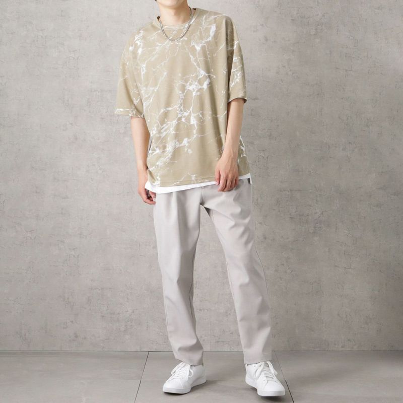 【オンラインストア限定】ポンチ素材 総柄プリントTシャツアンサンブル アクセサリー付き メンズ メール便 対応商品商品画像-8