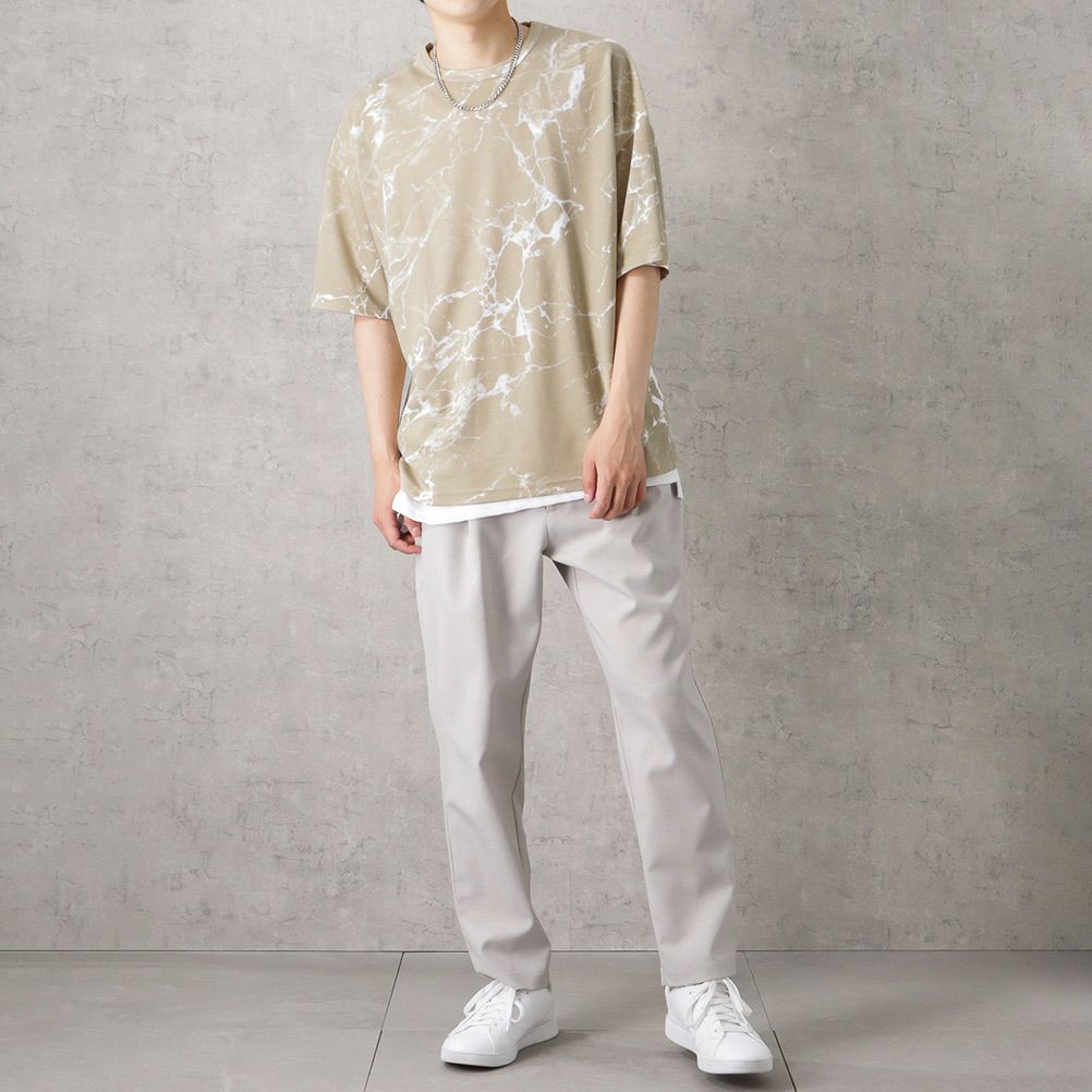 【オンラインストア限定】ポンチ素材 総柄プリントTシャツアンサンブル アクセサリー付き メンズ メール便 対応商品商品サムネイル-8
