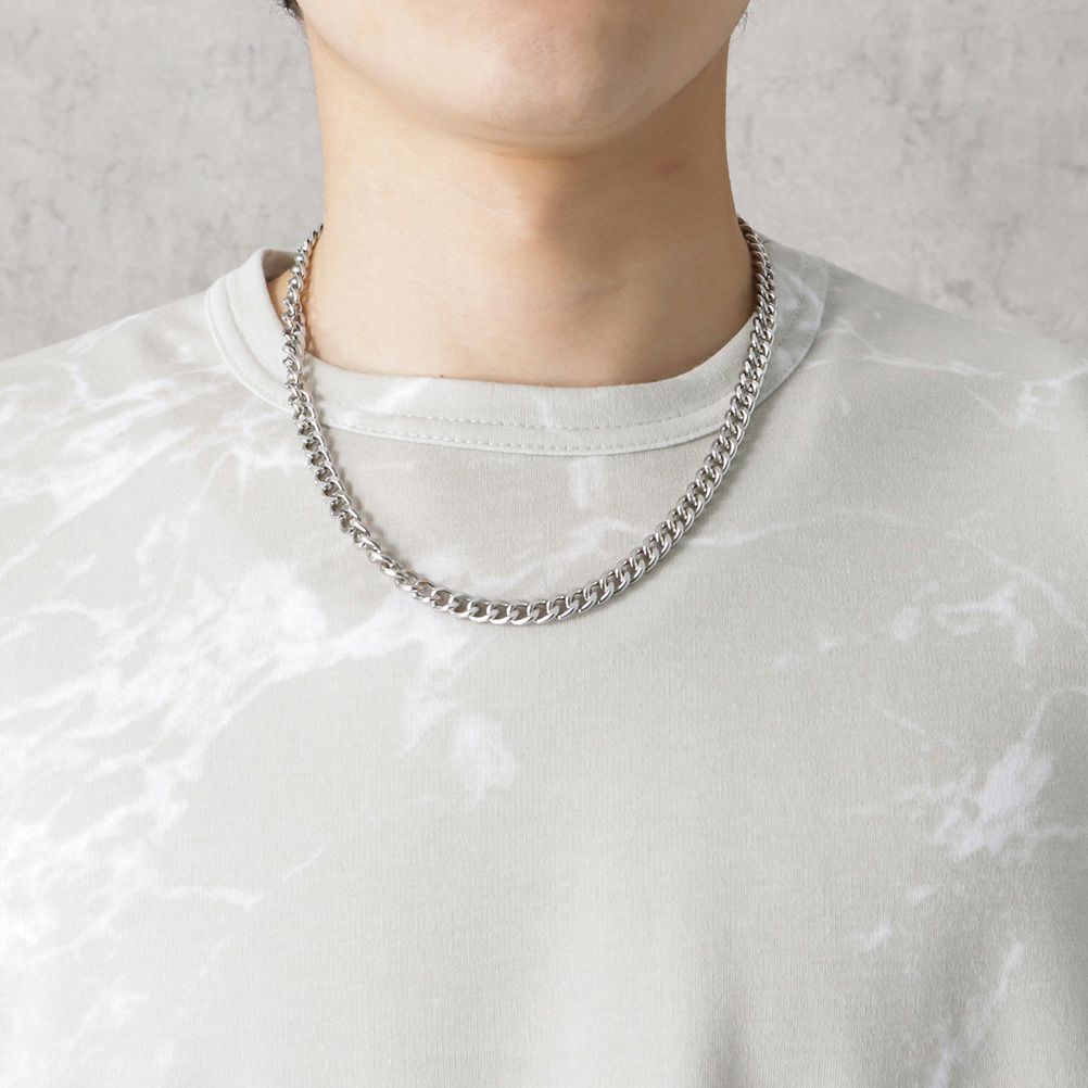 ポンチ素材 総柄プリントTシャツアンサンブル アクセサリー付き メンズ ネコポス 対応商品