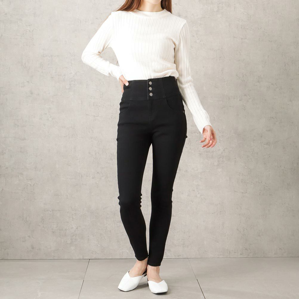 NAVY GOOD STYLE JEANS ハイウェストスキニー レディース