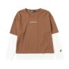KANGOL ポンチ素材 フェイクレイヤードロングスリーブTシャツ キッズ ネコポス 対応商品