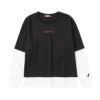 KANGOL ポンチ素材 フェイクレイヤードロングスリーブTシャツ キッズ ネコポス 対応商品